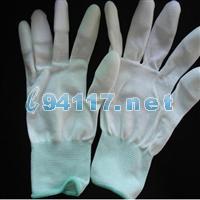 防靜電PU尼龍涂指手套尺寸：M/8"；羅口：灰色